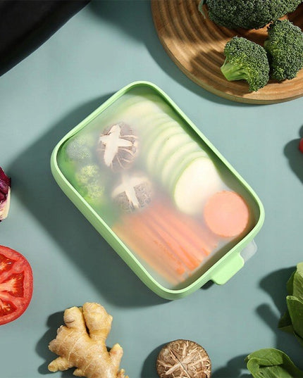 Recipient de Depozitare Alimente, Etans, pentru Frigider, din Plastic, Mentinere Proaspata, Reutilizabil, Rezistent la Temperaturi Extreme