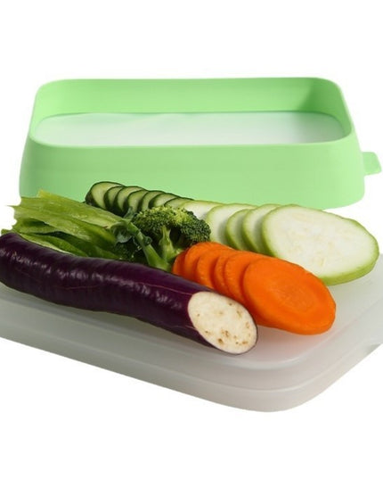 Recipient de Depozitare Alimente, Etans, pentru Frigider, din Plastic, Mentinere Proaspata, Reutilizabil, Rezistent la Temperaturi Extreme