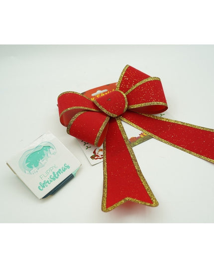 Funda pentru brad, Rosie, cu margini aurii,PVC