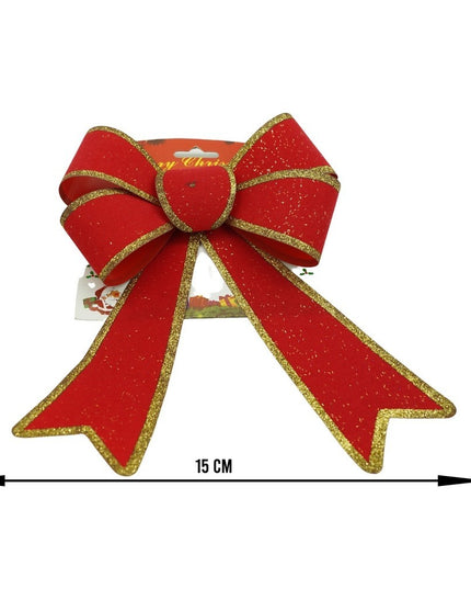 Funda pentru brad, Rosie, cu margini aurii,PVC