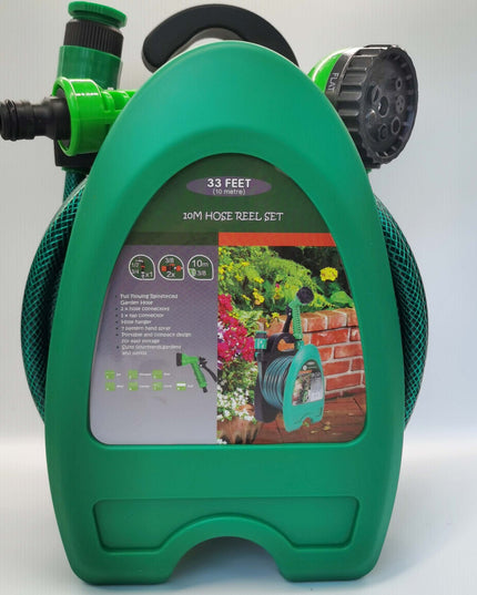 Furtun Portabil de Udare pentru Gradina, pentru Gradina Uz Casnic, cu Duza de udare, 7 pozitii de Udare, Furtun 10 metri Lungime