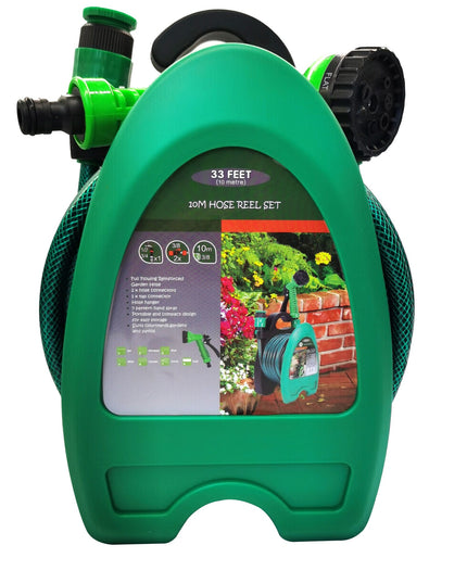 Furtun Portabil de Udare pentru Gradina, pentru Gradina Uz Casnic, cu Duza de udare, 7 pozitii de Udare, Furtun 10 metri Lungime