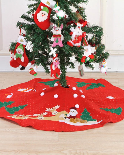 Covoras pentru bradul de Craciun lana