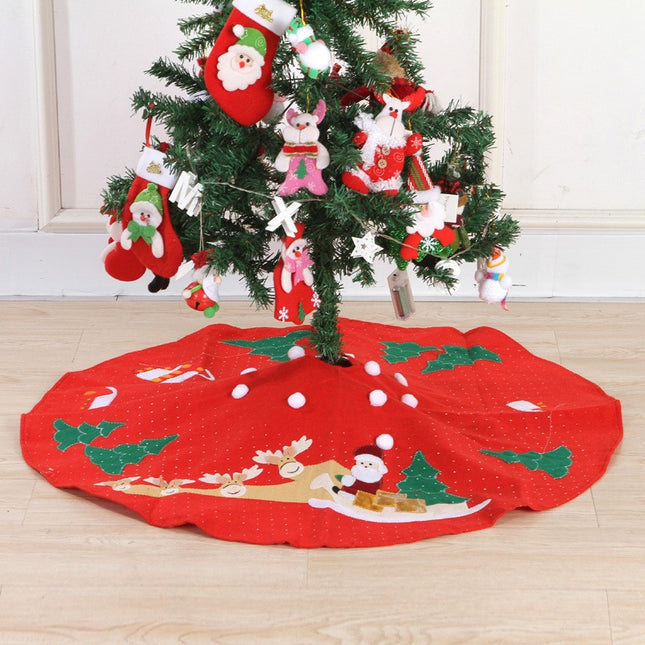 Covoras pentru bradul de Craciun lana