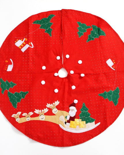 Covoras pentru bradul de Craciun lana