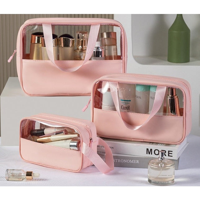 Geanta pentru cosmetice, Geanta pentru Voiaj sau Organizarea produselor Cosmetice, Geanta pentru Machiaj, din PVC si PU