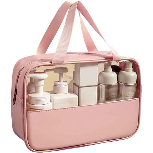 Geanta pentru cosmetice, Geanta pentru Voiaj sau Organizarea produselor Cosmetice, Geanta pentru Machiaj, din PVC si PU