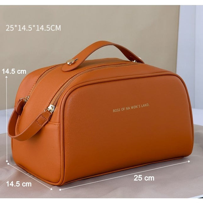 Geanta cosmetice pentru femei material poliuretan,Impermeabila