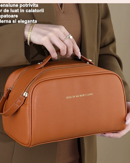 Geanta cosmetice pentru femei material poliuretan,Impermeabila