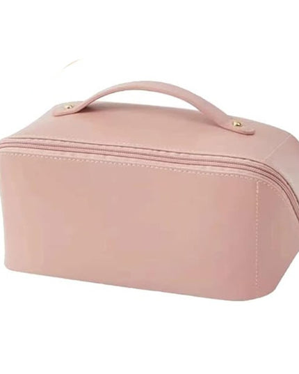 Geanta de Calatorie Pentru Cosmetice, Portabila, Impermeabila, din Piele Ecologica, Compartimente Multiple, cu Fermoar