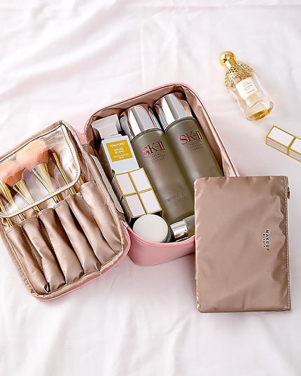 Geanta de Calatorie, pentru Cosmetice si Articole de Toaleta, Material Impermeabil, 1, Portfard Interior Detasabil