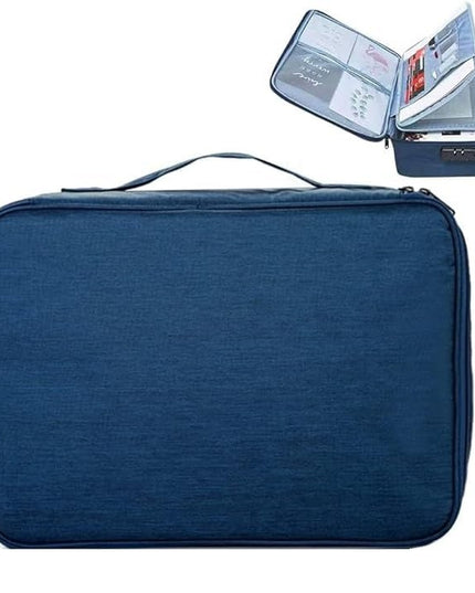 Geanta pentru Depozitare Acte si Documente, Facturi, Carduri, cu Cod de Securitate, 2 Compartimente, Impermeabila