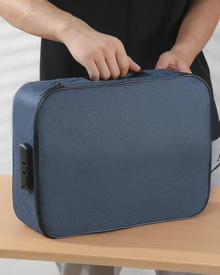 Geanta pentru Depozitare Acte si Documente, Facturi, Carduri, cu Cod de Securitate, 2 Compartimente, Impermeabila