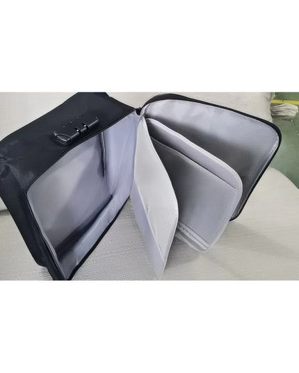 Geanta pentru Depozitare Acte si Documente, Facturi, Carduri, cu Cod de Securitate, 2 Compartimente, Impermeabila