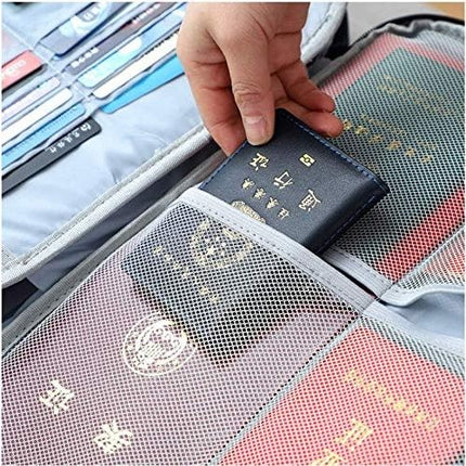 Geanta pentru Depozitare Acte si Documente, Facturi, Carduri, cu Cod de Securitate, 3 Compartimente, Impermeabila