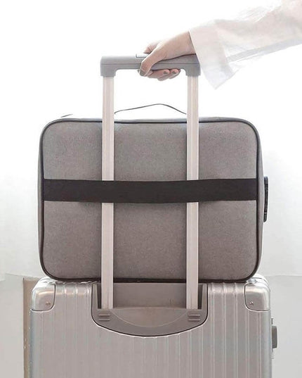 Geanta pentru Depozitare Acte si Documente, Facturi, Carduri, cu Cod de Securitate, 5 Compartimente, Impermeabila