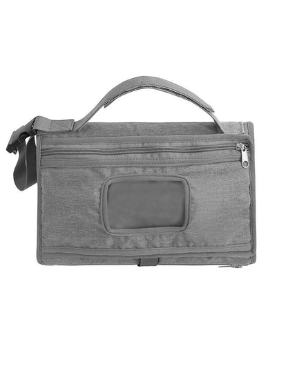 Geanta Multifunctionala, Tip Aleza de Schimbat Scutece, Impermeabila, din Panza Oxford, cu Buzunare, Usor de Agatat