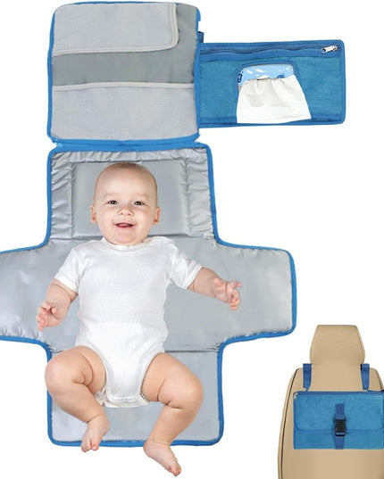 Geanta Multifunctionala, Tip Aleza de Schimbat Scutece, Impermeabila, din Panza Oxford, cu Buzunare, Usor de Agatat