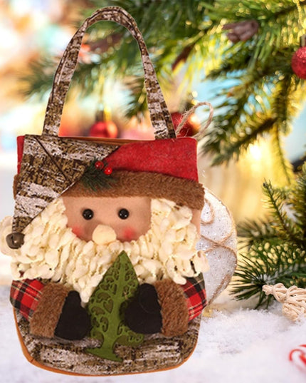 Geanta pentru Cadouri de Craciun, Model Mos Craciun, Decoratiune Sarbatori,