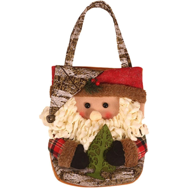 Geanta pentru Cadouri de Craciun, Model Mos Craciun, Decoratiune Sarbatori