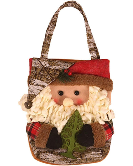 Geanta pentru Cadouri de Craciun, Model Mos Craciun, Decoratiune Sarbatori,