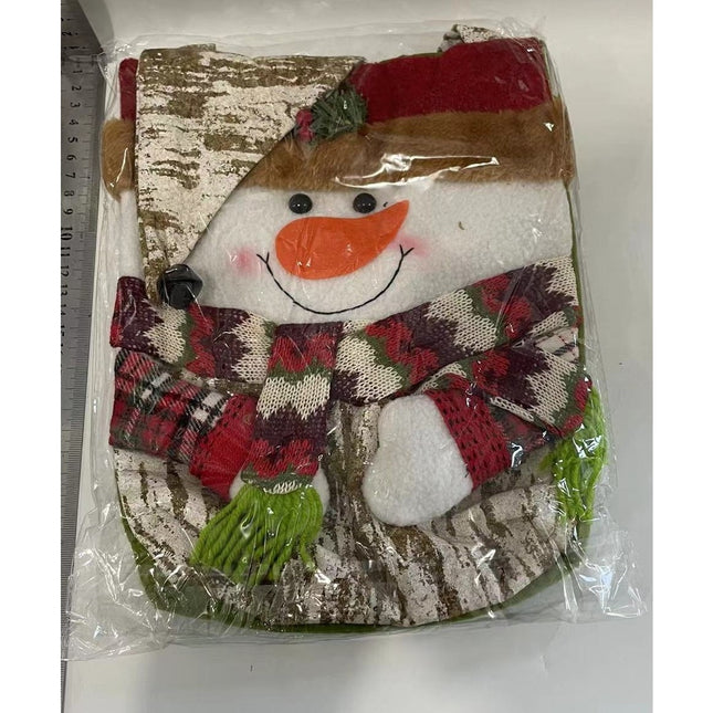 Geanta pentru Cadouri de Craciun, Model Om de Zapada, Decoratiune Sarbatori