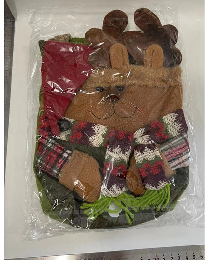 Geanta pentru Cadouri de Craciun, Model Ren, Decoratiune Sarbatori