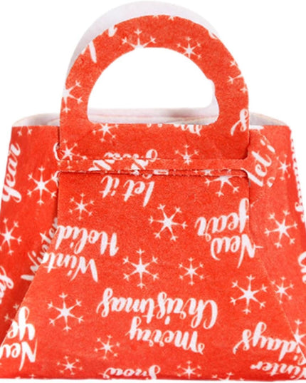 Geanta pentru Copii, Pliabila, pentru Cadouri de Craciun, din Panza Netesuta, Merry Christmas