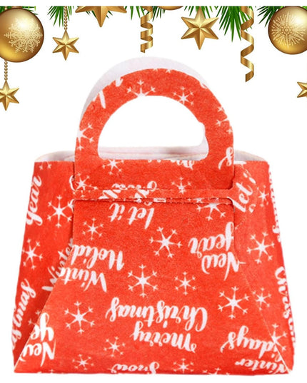 Geanta pentru Copii, Pliabila, pentru Cadouri de Craciun, din Panza Netesuta, Merry Christmas