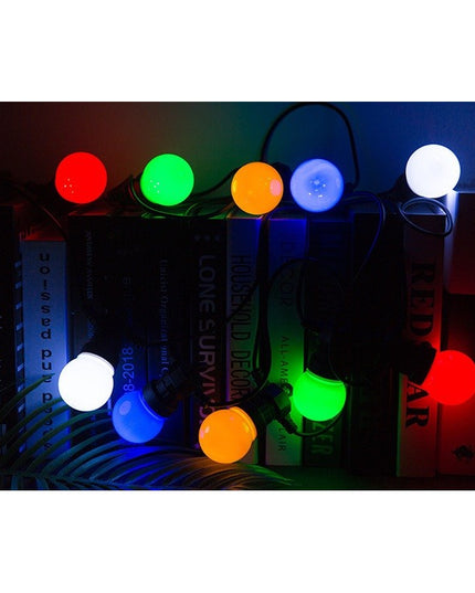 Ghirlanda Luminoasa, fara Transformator,20 LED-uri Model Bulb, Interconectabila, IP65