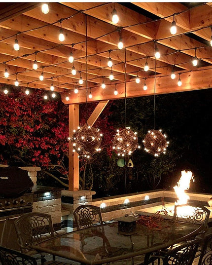 Ghirlanda Luminoasa, cu Transformator,10 LED-uri Model Bulb, Interconectabila, IP44