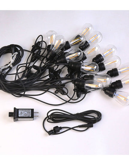Ghirlanda Luminoasa, cu Transformator,10 LED-uri Model Bulb, Interconectabila, IP44