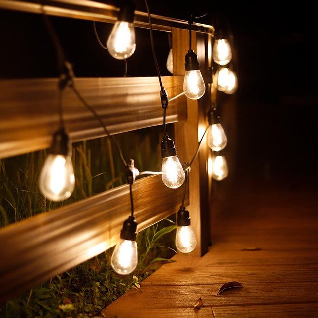 Ghirlanda Luminoasa, cu Transformator,10 LED-uri Model Bulb, Interconectabila, IP44