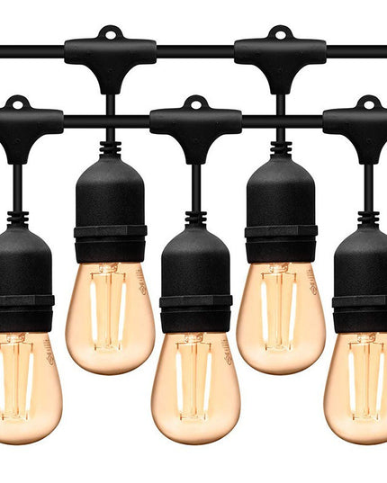 Ghirlanda Luminoasa, cu Transformator,10 LED-uri Model Bulb, Interconectabila, IP44