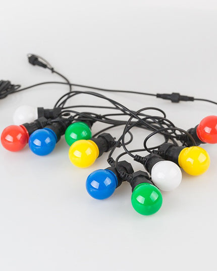 Ghirlanda Luminoasa, fara Transformator,20 LED-uri Model Bulb, Interconectabila, IP65