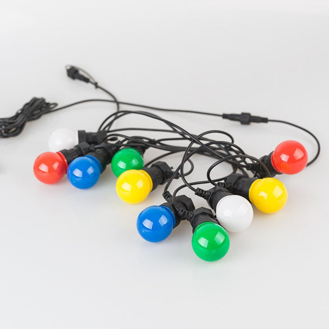 Ghirlanda Luminoasa, fara Transformator,20 LED-uri Model Bulb, Interconectabila, IP65