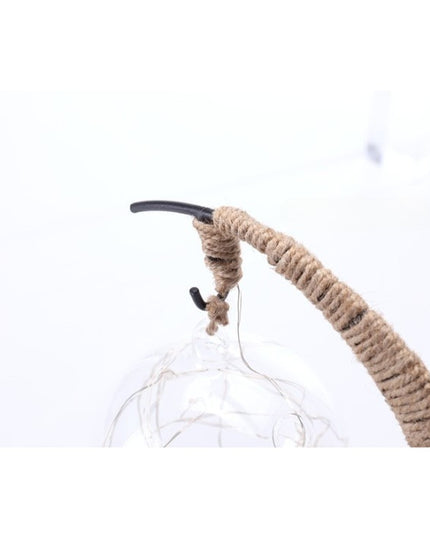 Lampa veghe semi-luna cu glob din sticla, led