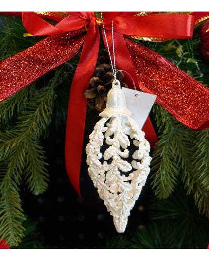 Glob de Craciun, Perlat, in forma de Con de brad, x , Plastic,