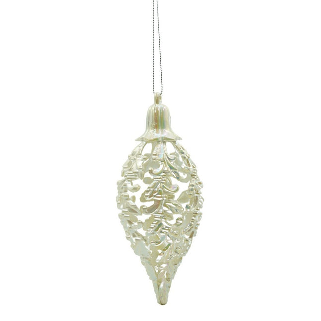 Glob de Craciun, Perlat, in forma de Con de brad, x , Plastic