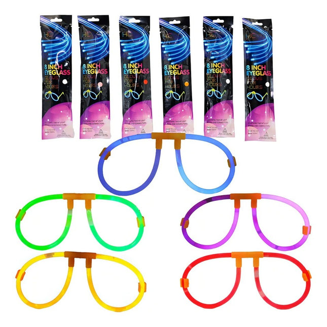 Ochelari Decorativi, din Plastic, Fluorescenti, Accesoriu Petrecere