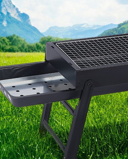 Gratar Portabil, Confectionat din Metal, pentru Picnic, Gradina, Terasa, Camping, Dimensiuni Reduse