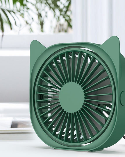 Mini ventilator pentru birou cu usb, rotire 360 grade, 3 viteze