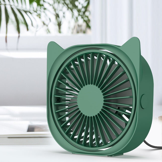 Mini ventilator pentru birou cu usb, rotire 360 grade, 3 viteze