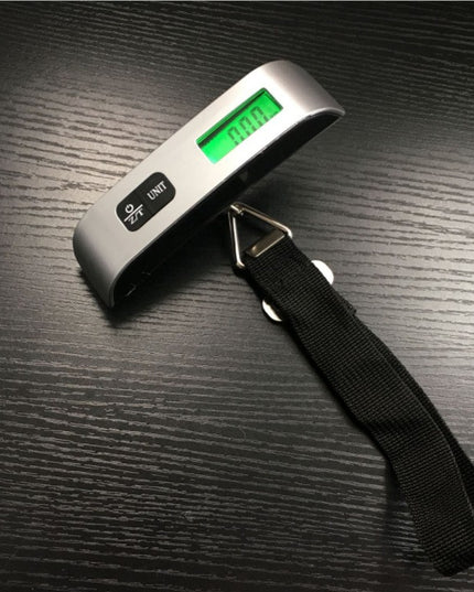 Cantar Digital de Mana Curea, Cantar Portabil, Cantarire Bagaje, Capacitate 50 kg, Functie de Tara