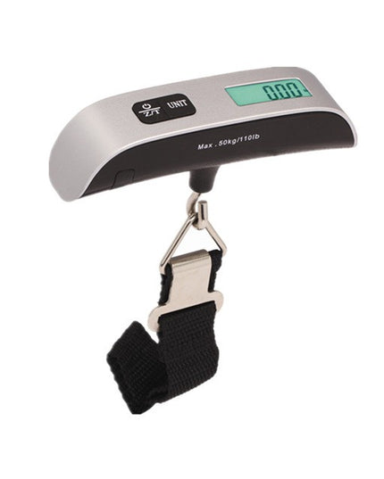 Cantar Digital de Mana Curea, Cantar Portabil, Cantarire Bagaje, Capacitate 50 kg, Functie de Tara