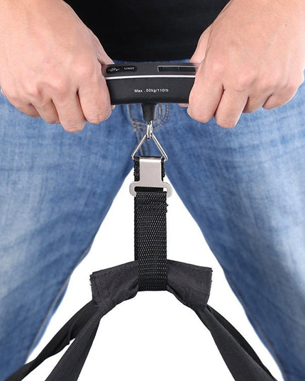 Cantar Digital de Mana Curea, Cantar Portabil, Cantarire Bagaje, Capacitate 50 kg, Functie de Tara