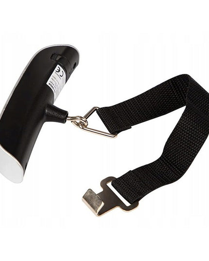 Cantar Digital de Mana Curea, Cantar Portabil, Cantarire Bagaje, Capacitate 50 kg, Functie de Tara