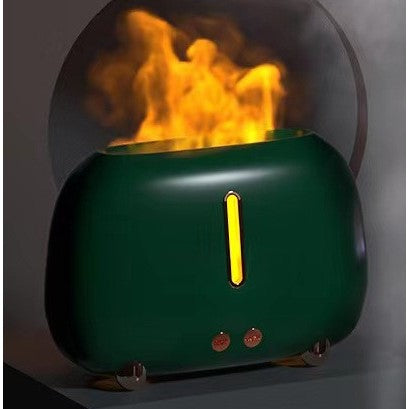 Umidificator de tip flacara, cu aromaterapie, 7 culori, 250 ml