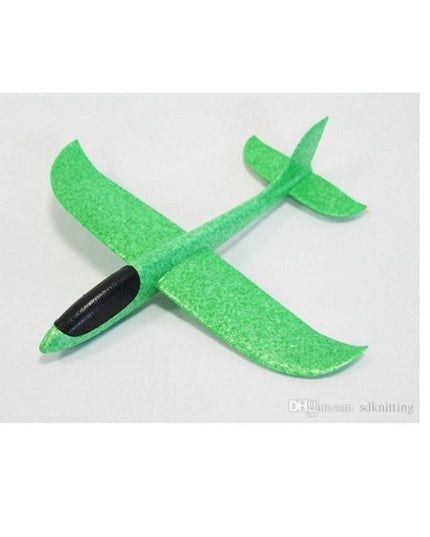 Avion planor din polistiren in punga , lungime 47 cm ,