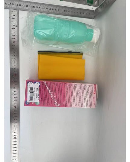 Bideu Portabil pentru Igiena Intima, pentru Postpartum/ Postoperator, 450 mL, cu Capac si Husa Galbena,Culoare Recipient